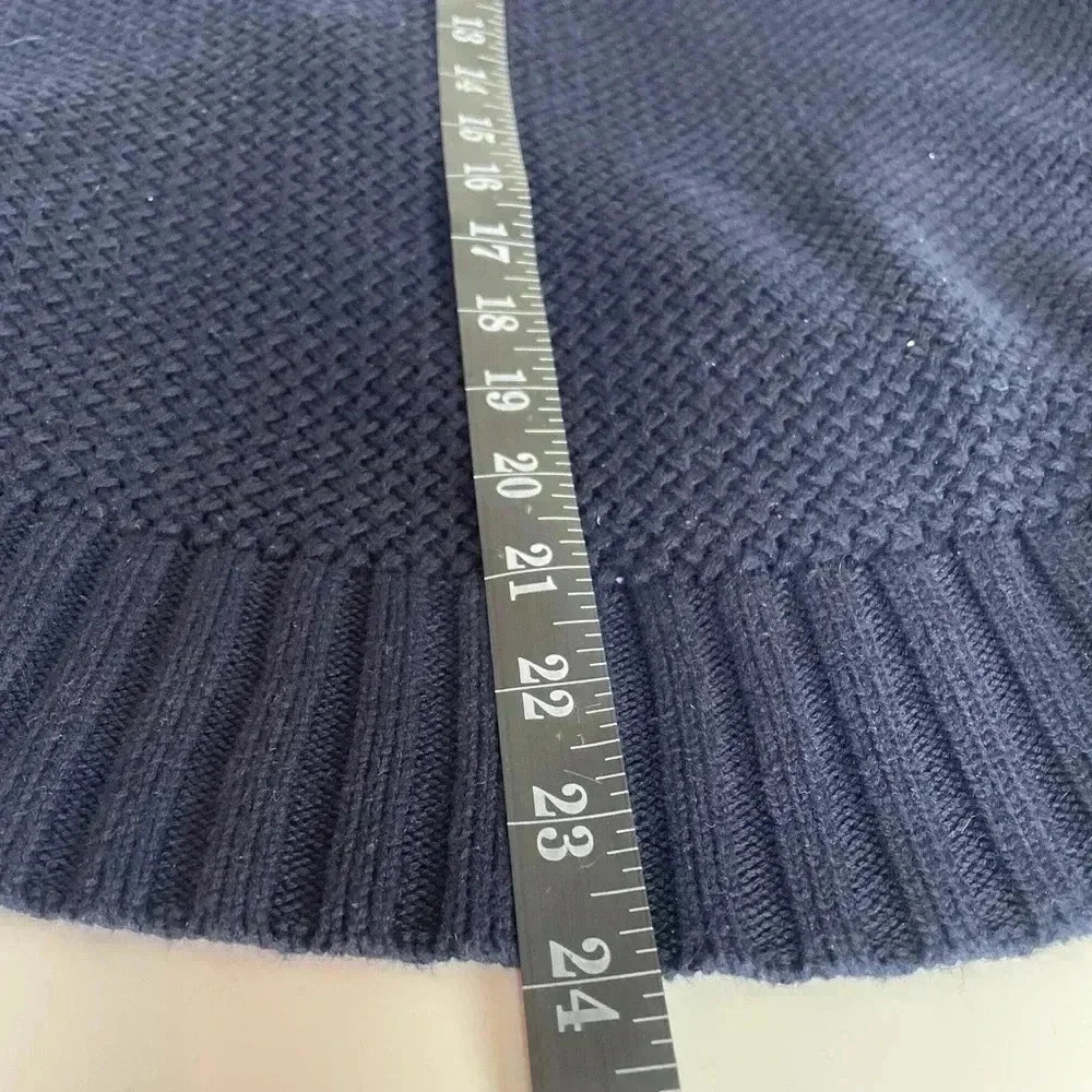 Tommy Hilfiger Navy Blue Knit Cardigan Sweater - Women’s XL - Picture 6 of 12